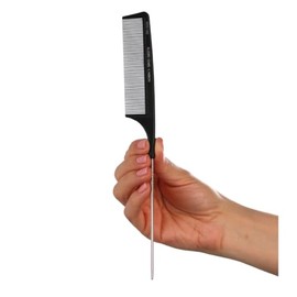 Allegro Combs Carbon Fiber Hair Combs – Heat-Resistant, Anti-Static Combs for Styling, Hair Straightening Pintail Comb 1 Piece (X-Large)