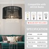 TISLYCO Plug in Chandelier, Plug in Chandelier Lighting with Long