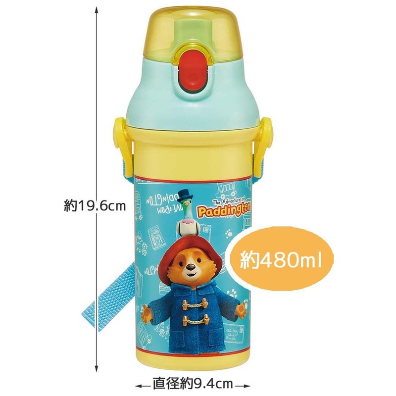 Skater PSB5SANAG-A Paddington Water Bottle, 16.9 fl oz (480 ml),
