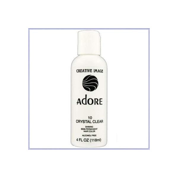 RINSE OUT SEMI-PERMANENT HAIR COLOUR CRYSTAL CLEAR(10) 118ML by Adore
