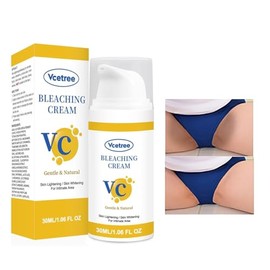 Crema de Blanqueamiento de la Piel Vcetree para Áreas Íntimas del Cuerpo, Partes Privadas, Axilas, Rodillas, Codos, Parte Interna de los Muslos, Área 