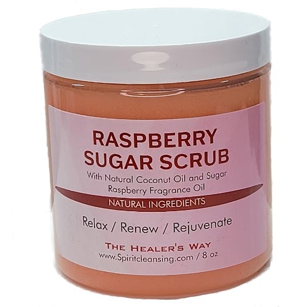 Raspberry Sugar Scrub (8oz, Raspberry)