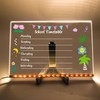 GraduationMall Acrylic Dry Erase Board with Light 11.8 X 7.9