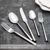 Kelenfer Hand Forged Stainless Steel Flatware Set Silverware Set Cutlery