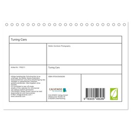 Tuning Cars (Desk Calendar 2025 DIN A5 Landscape), CALVENDO Monthly Calendar