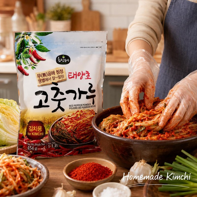 Choripdong Red Pepper Powder For Kimchi (coarse) 454g 1lb