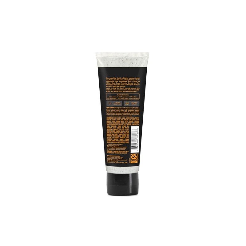 Shea Moisture African Black Soap Problem Facial Wash And Scrub,