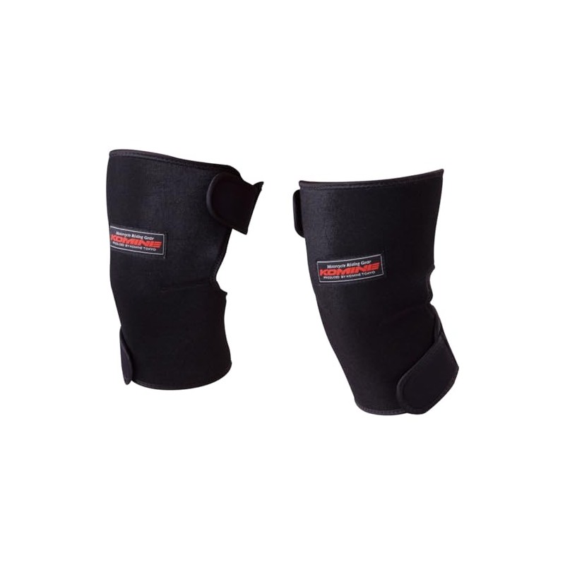 Komine AK-018 340 Neoprene Knee Warmer for Motorcycles, Black, Free