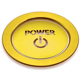 CHASO Engine Start Switch Button Ring Cover Set for Toyota Car POWER Power Button Cover Double Sided Tape Seal Red Red