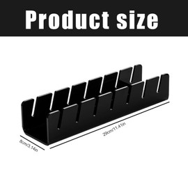 Hat Holder Cap Holder - Acrylic Hat Stand Storage Baseball Cap Holder, Desktop Baseball Cap Organiser, for Displaying Baseball Caps, Can Be Stored 7 Hats, Black