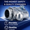 Tandefio 3/8" Flexible Conduit Metal Duplex Connector for Flex/AC/NM Sheathed