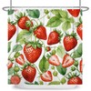 ASDCXZ Strawberry Shower Curtain 180 x 200 cm, Spring Summer