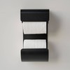 Sealskin Brix Toilet Roll Holder, Metal, Black, 11.6 x 25.5