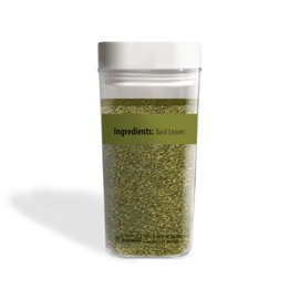 Minimalist Basil Leaves, 4 oz, Cut & Sifted, Aromatic Cooking Herb, Reusable Packaging