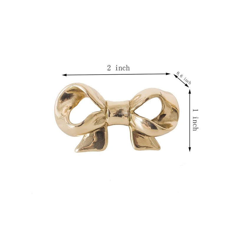 UniDes 4 Pack Gold Brass Knobs for Dresser,Drawers and Cabinet,