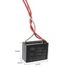 CBB61 5uf+5uf 3-Wire 250V AC Ceiling Fan Capacitor - 50/60