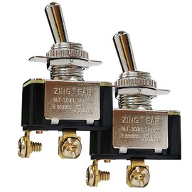 Miayaya 2pcs Toggle Rocker Switch MT-3021-2 Heavy Duty Electrical Switches 2 Pin Position ON-Off 10A 277VAC 20A 125VAC 3/4 HP 125-250VAC Household Appliances Replacement Part Screws Terminal