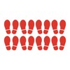 PATIKIL 6x2.5" Footprint Sticker, 8 Pairs PVC Shoes Floor Decal
