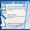 Therwen 2 Pcs Manhole Cover Hook 26 Inch with 5/8"