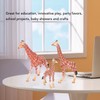 3pcs Giraffe Figurines Simulation Innovative Educational Giraffe Family Action Figure