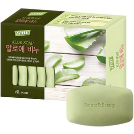 Rose of Sharon Time Aloe Soap, 90g, 16 Pieces / 무궁화 타임 알로에 비누, 90g, 16개입