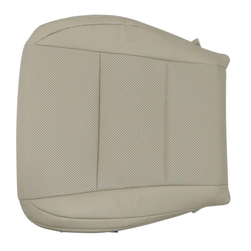 Priprilod Tan Perforated Microfiber Leather Driver Side Bottom Replacement Seat