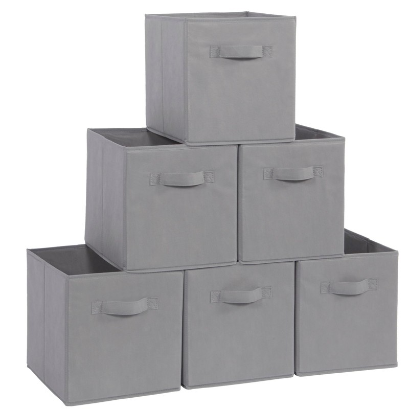 STORAGEIDEAS Storage Cubes, 11 Inch Cube Storage Bins, Set of