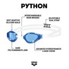 Arena Goggles Natación Python única, Blanco/Azul