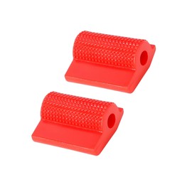 HEROFFIX 2pcs Universal Red Gear Shift Shifter Case Boot Protector Cover Rubber Pad Anti Slip for Motorcycle Replace Parts