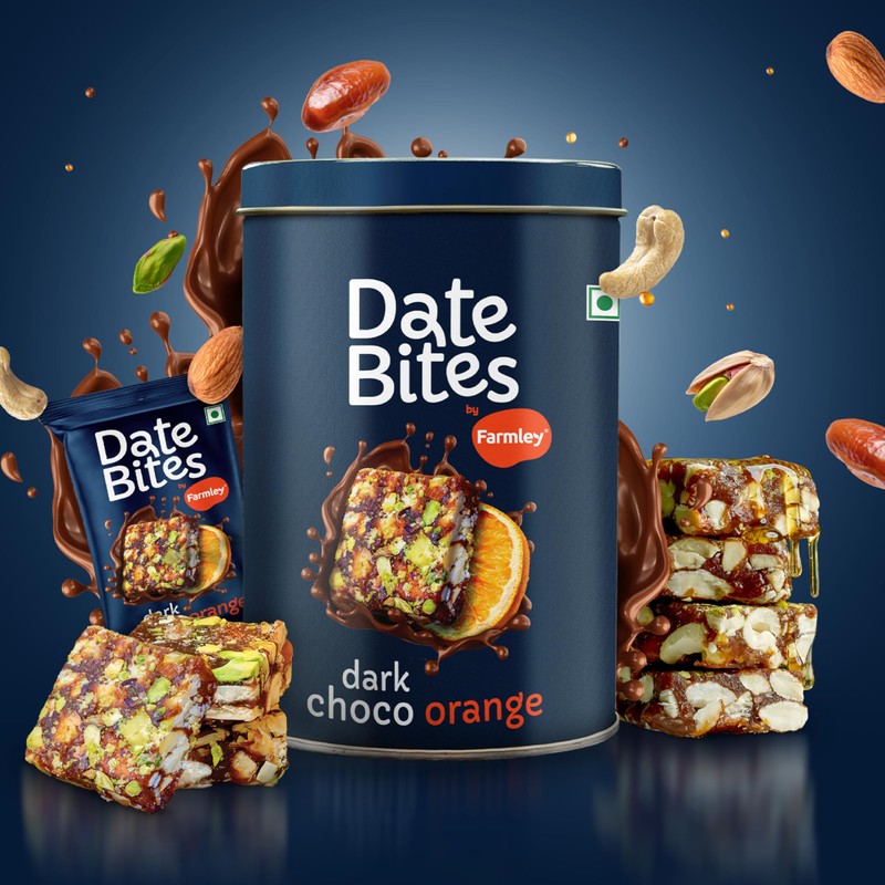 Farmley Protein Dates Bar Dark Choco Orange | Energy Bars