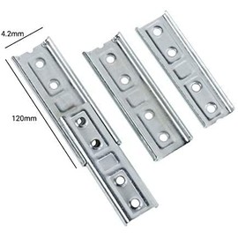 2 x Pair Concealed Headboard Panel Interlock Brackets Furniture Connector Heavy Duty Wall Mounting Fixing (4 x Pair)