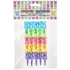 DUCKIEZ Bear Style Stacker Colouring Pencils, Push-Up, Purple, Yellow, Red,