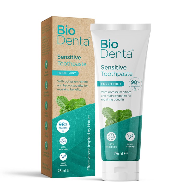 BioDenta Sensitive Whitening Toothpaste, 75 ml - (Pack of 3)