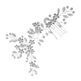 TOVINANNA Rhinestone Bridal Hair Comb Elegant Side Comb for Weddings Parties Lightweight Flower Hair Accessories for Women Secure Attachment Luxurious Design