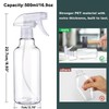 Hethyo Spray Bottles 16.9oz Plastic Spray Bottle for Hair Mist/Stream