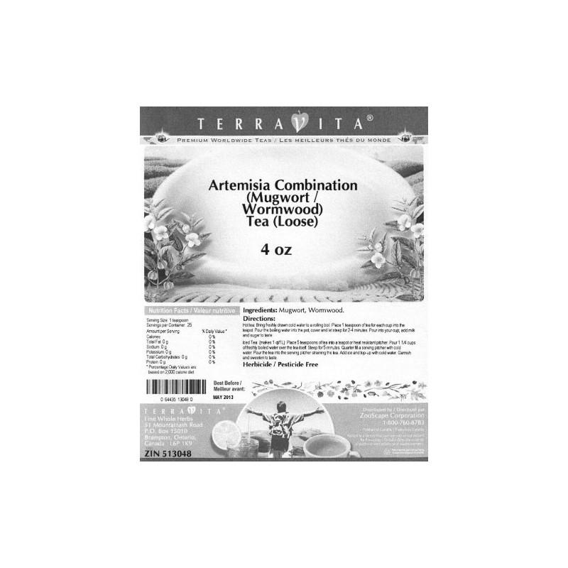 Artemisia Combination (Mugwort and Wormwood) Tea (Loose) (4 oz, ZIN: