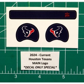 2024 - Current Houston Texans Football Gumball Helmets *DIECUT DECALS ONLY* Bull