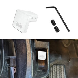 QZTYTY Hood Latch Release Handle Cable Repair Kit, Billet Aluminum Repair Handle, Hood Bonnet Release Lever Latch, Car Accessories for Honda Civic 1996-2011, CR-V 1997-2006, Element 2003-2011 (Silver)