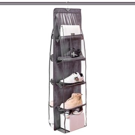 Hanging Fabric Shoe Rack - Fabric Shoe Rack for Hanging 10 Pairs - Shoe Organiser for Door and Closet, Ideal for Kids and Adults Shoes