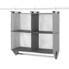 Whitmor 4 Section Fabric Closet Organizer Shelving with Built In