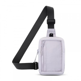 DONGKER Sling Crossbody Bag, Small Waterproof Shoulder Bag Men/Women's Shoulder Bag Chest Bag with Adjustable Strap for Hiking, Travel, Climbing, etc, lightgrey