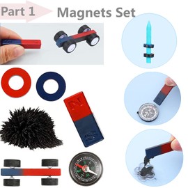Delinx STEM Science Kit, Magnets Learning,Basic Circuit Learning,Fruit Battery Experiment,Green Alternative Energy Lab Kits, Physic Electricity Educational Project for Kids & Teens,Girls & Boys