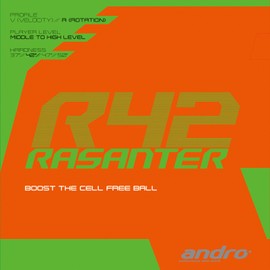 ANDRO Rasanter R 42 Rubber Colour 2.0 mm Red Size 2.0 mm Red