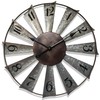 Evursua 24 Inch Modern Farmhouse Clock Large Metal Windmill Clock
