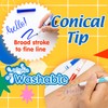 BAZIC Products 10 Color Fine Line Washable Markers (1224-24P)