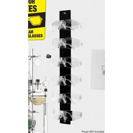 Marketing Holders 12 Pack Sunglasses Holder 6 Pair Wall Mount With Hanging Hardware Pharmacies Supermarkets Gift Shops Beach Wear and Bait Shops Lightweight Organizer