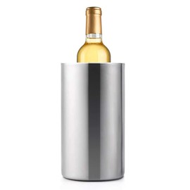 RYOHIN Lab Wine Cooler, Cold Retention, Stainless Steel, Double Wall Construction, For 1 Piece, Stylish, Portable, 1 Piece