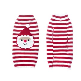 NACOCO Santa Claus Pet Sweater Dog Sweaters Cold Weather Outfit for Small to Medium Sized Dogs and Cats for Christmas Day (Small)