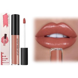 12 Colores Brillo Labial En Crema, Resistente Al Agua, antiadherente, Resistente Al desvanecimiento, Lápiz Labial Aterciopelado Hidratante de Larga Duración (#8)