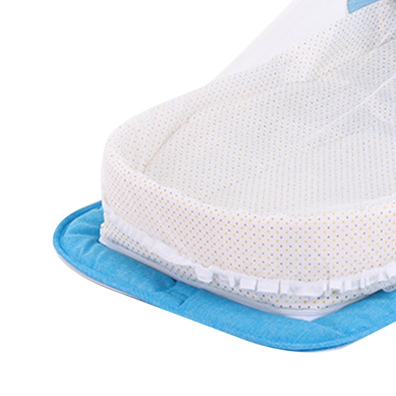 Portable Baby Crib Soft Cotton Foldable Storage Infants Travel Sleeping